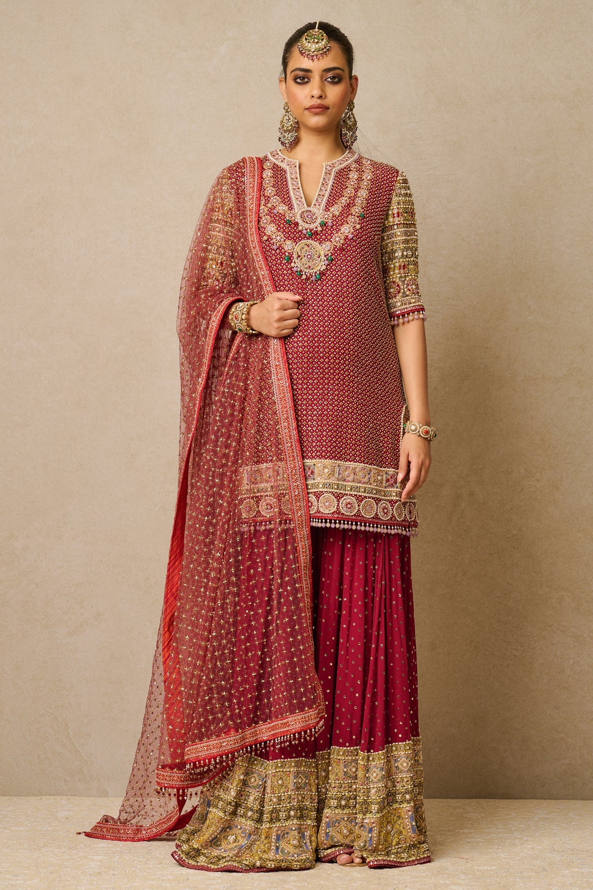 Dupatta Kurta Sharara