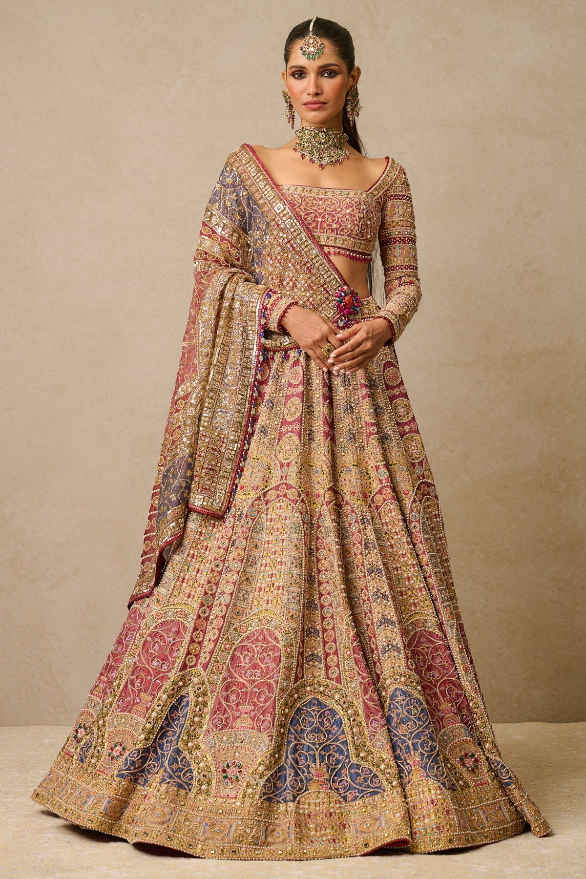 Blouse-Dupatta-Lehenga - Blouse And Lehenga