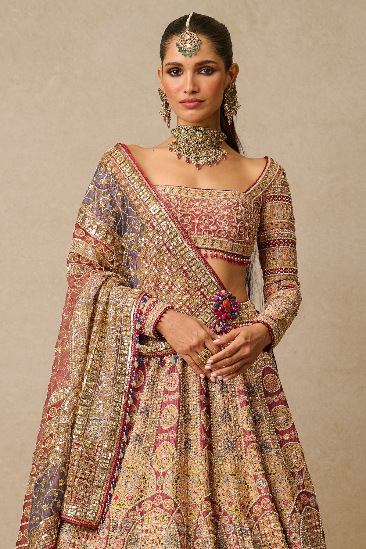Embroidered Lehenga And Blouse