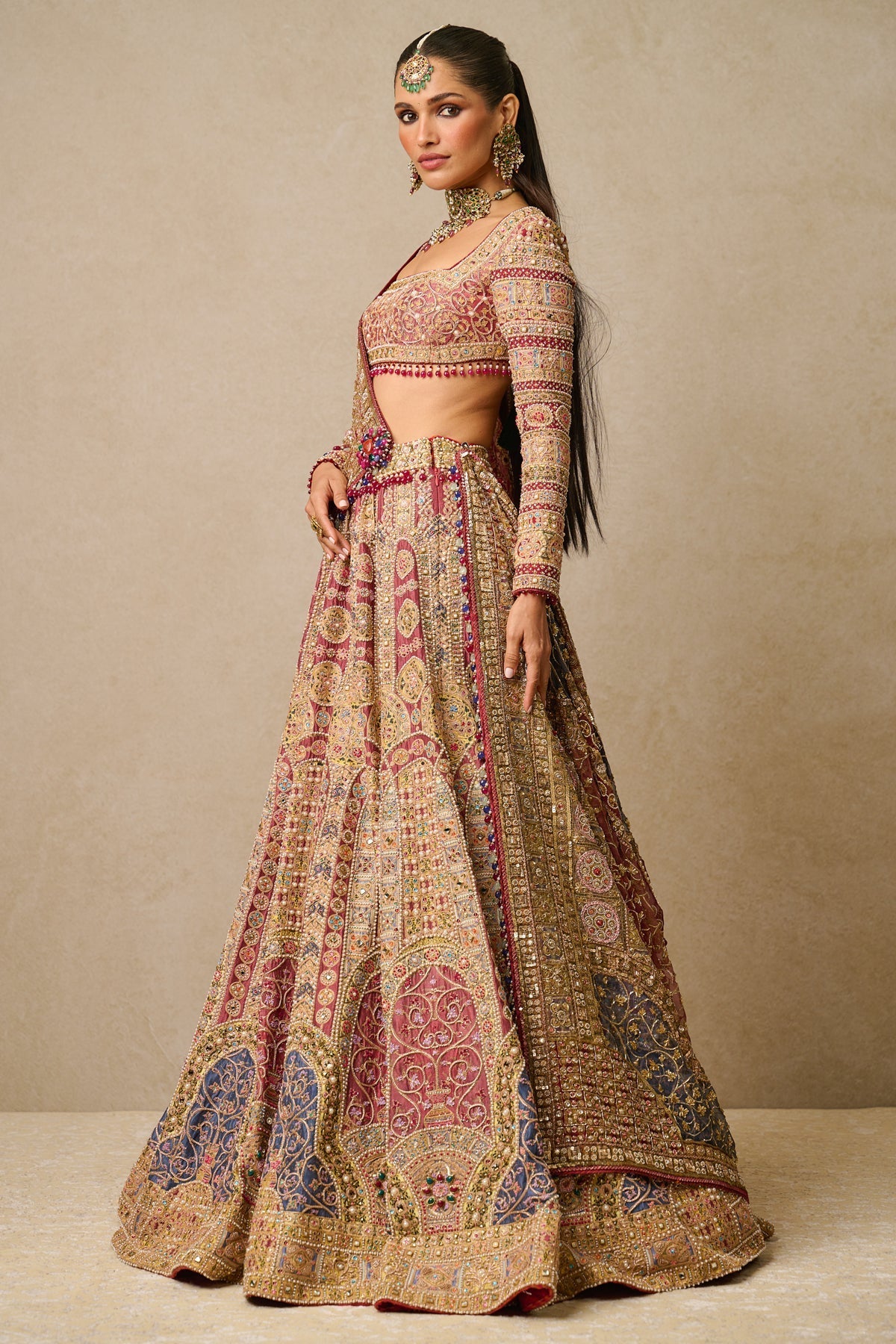 Blouse-Dupatta-Lehenga - Blouse And Lehenga