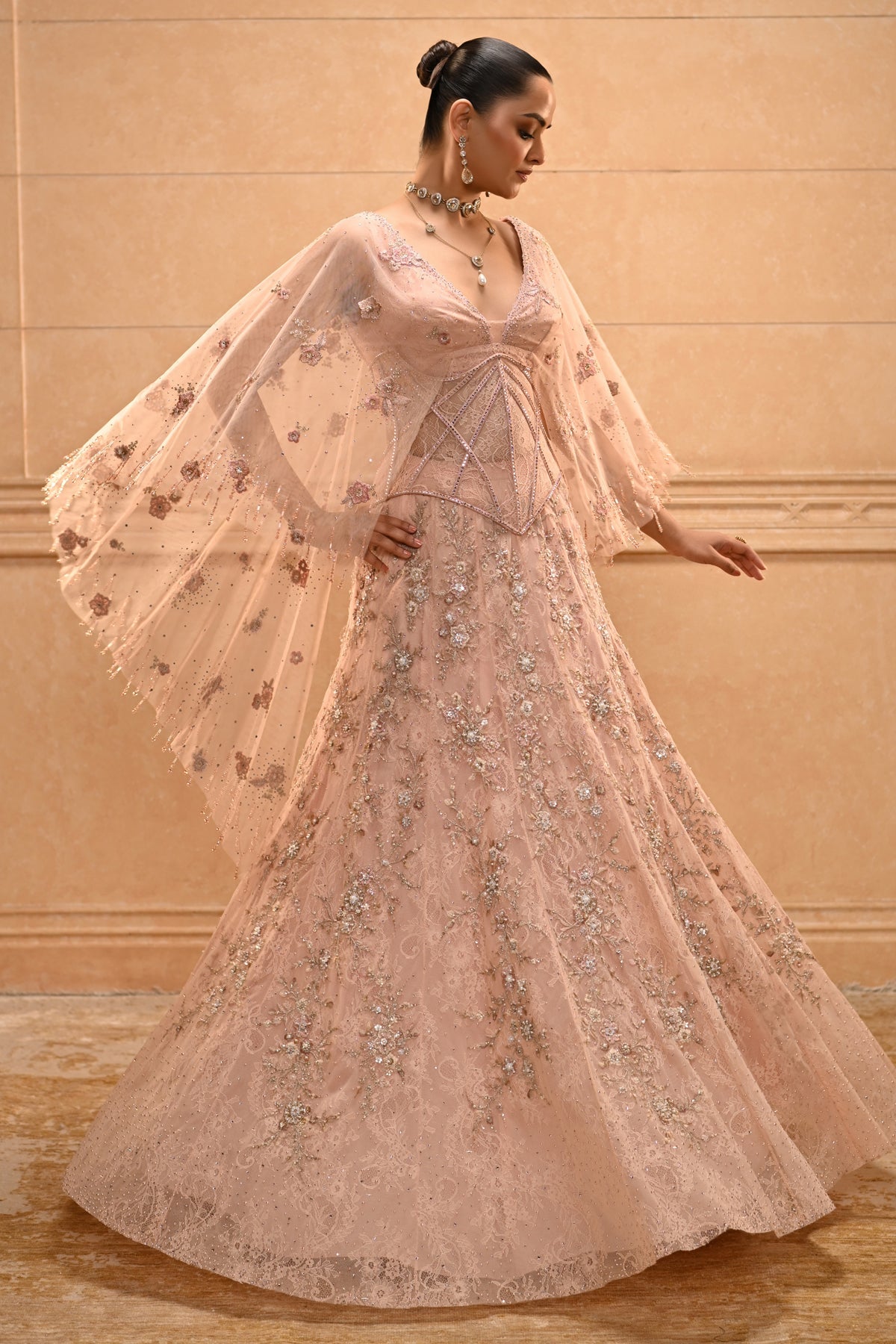 Floral Corset Lehenga Set