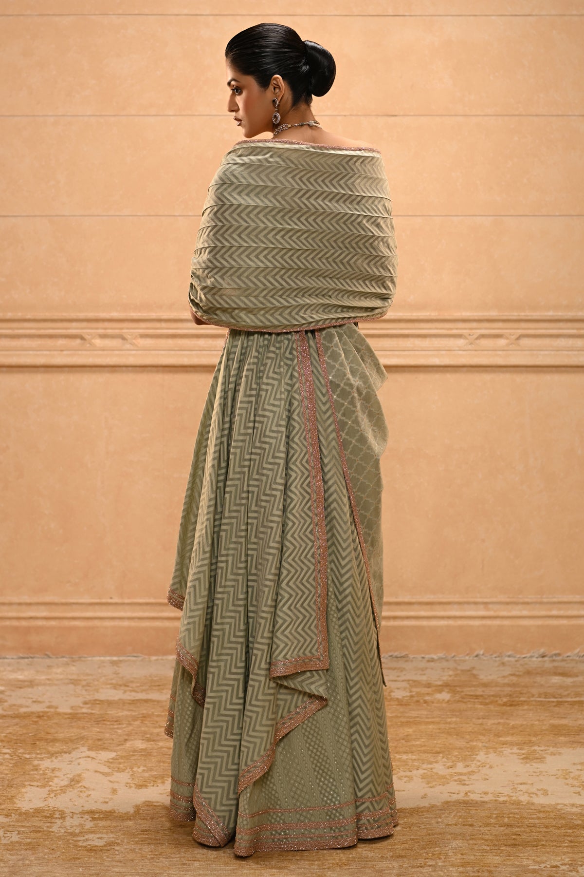 Embroidered Anarkali Set
