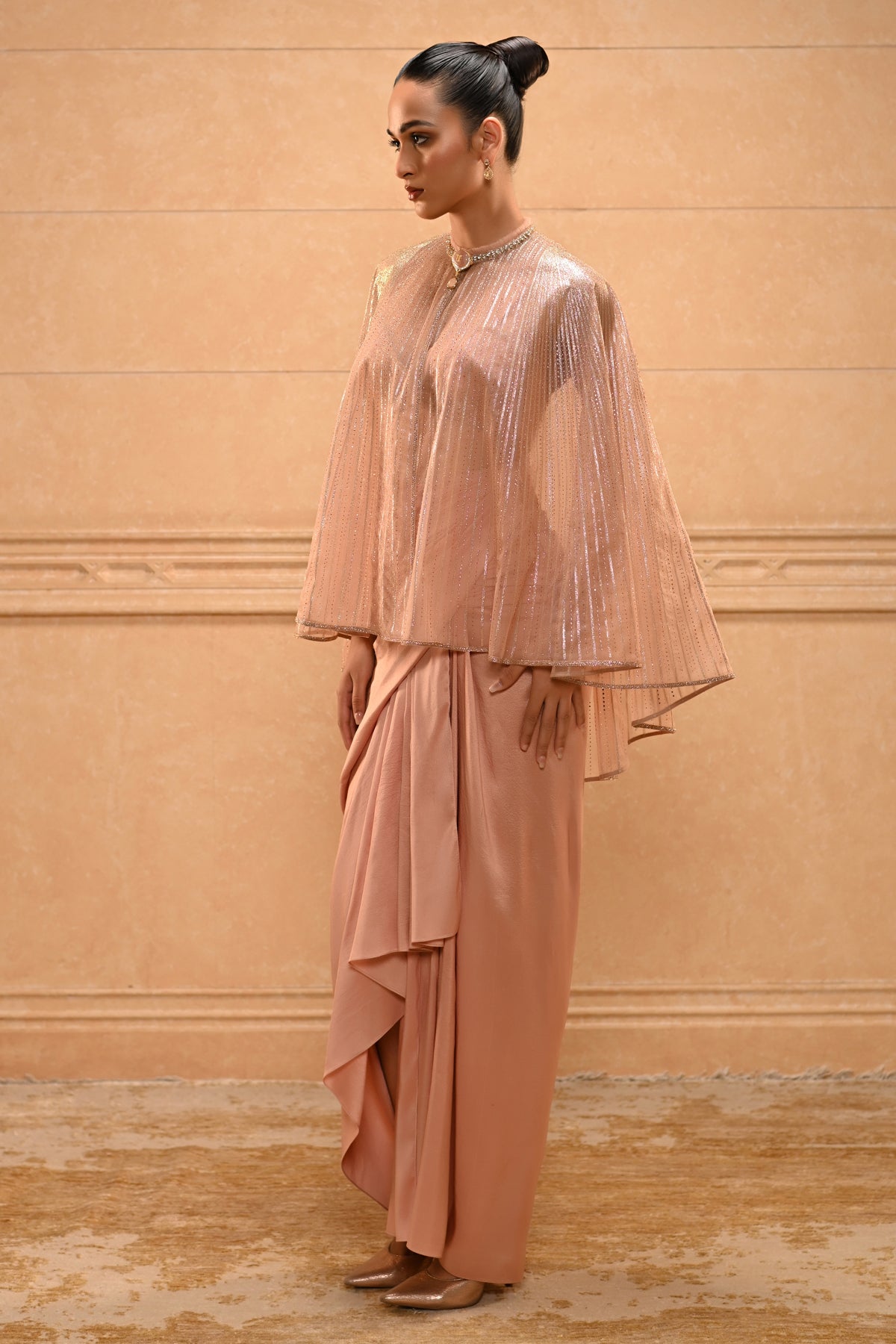 Crystal Drape Cape Set