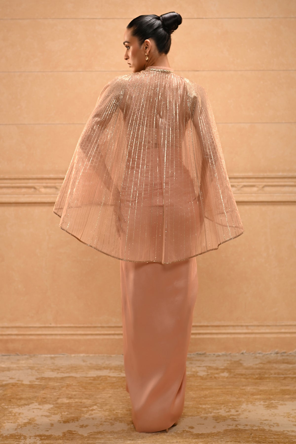 Crystal Drape Cape Set