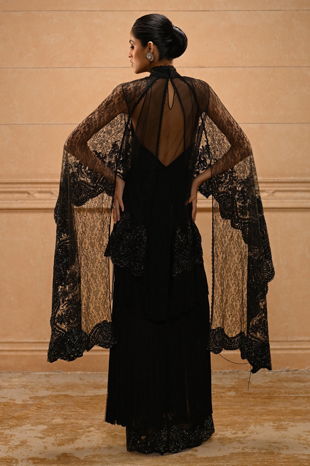 Noir Fringe Dress