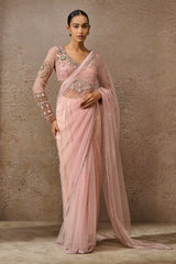 Classic Embroidered Tulle Saree