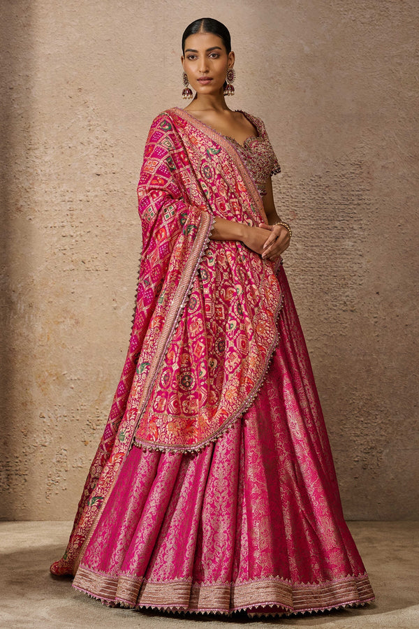 Brocade Embroidered Lehenga