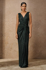 Classic Crinkle Drape Dress