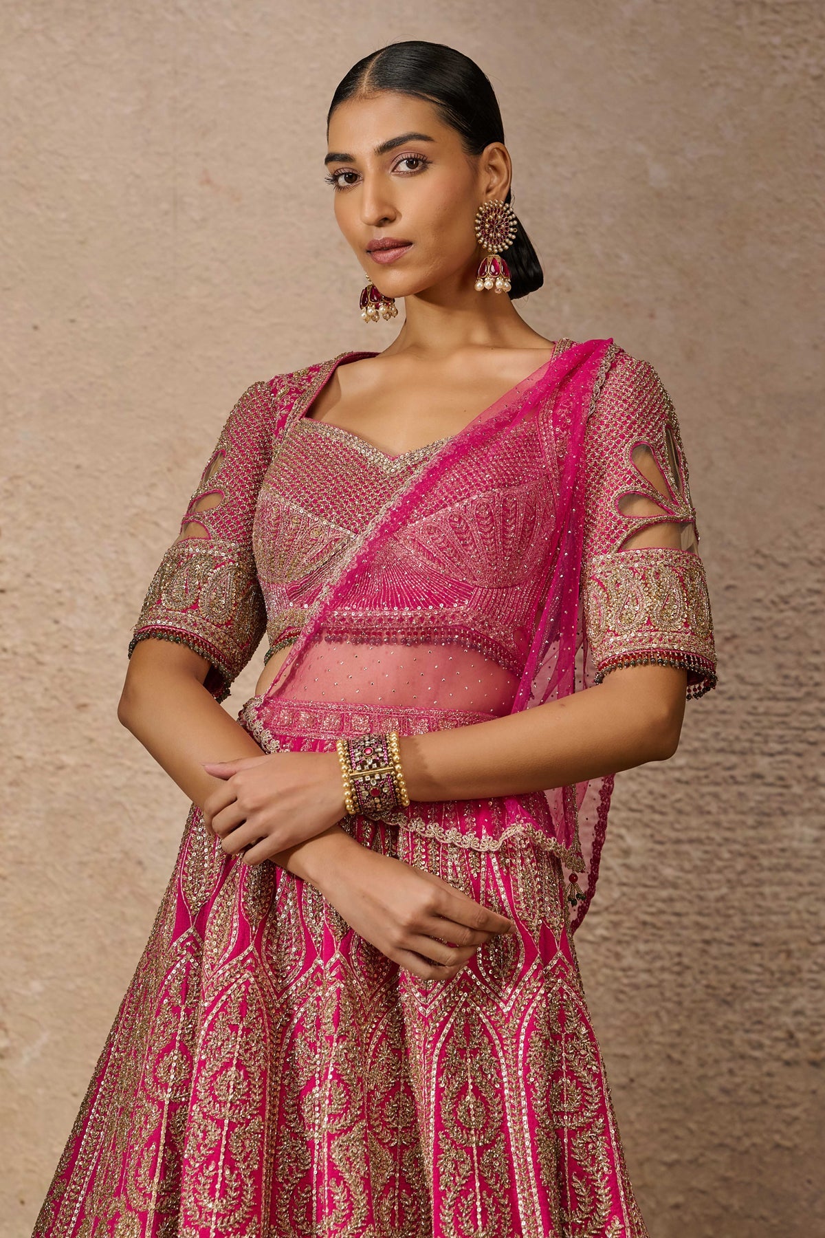 Otherworldly Classic Embroidered Bridal Lehenga - Only Lehenga