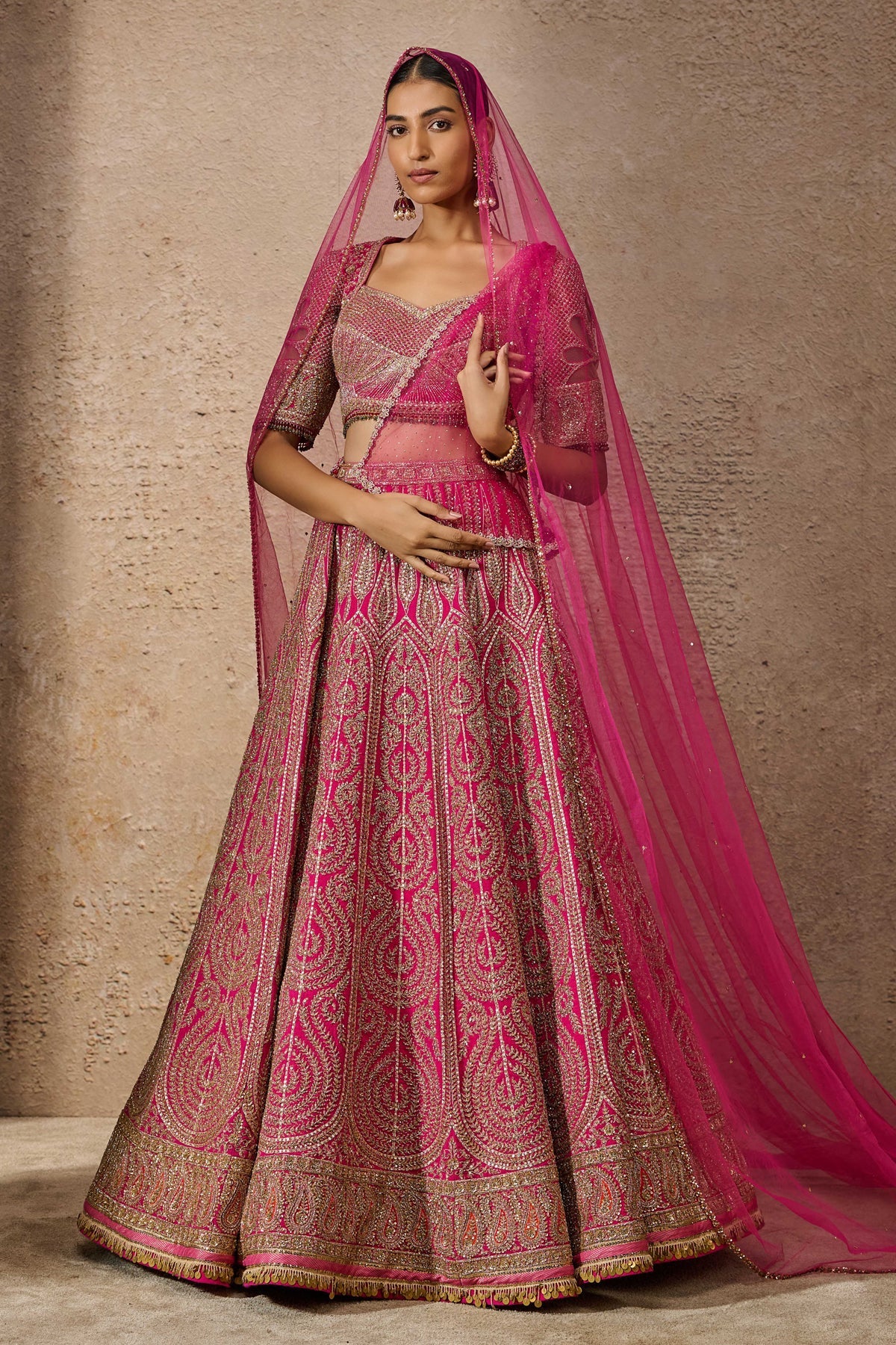 Otherworldly Classic Embroidered Bridal Lehenga - Only Lehenga