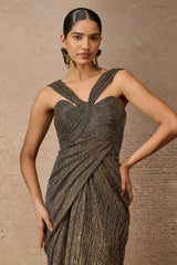 Classic Crinkle Drape Dress