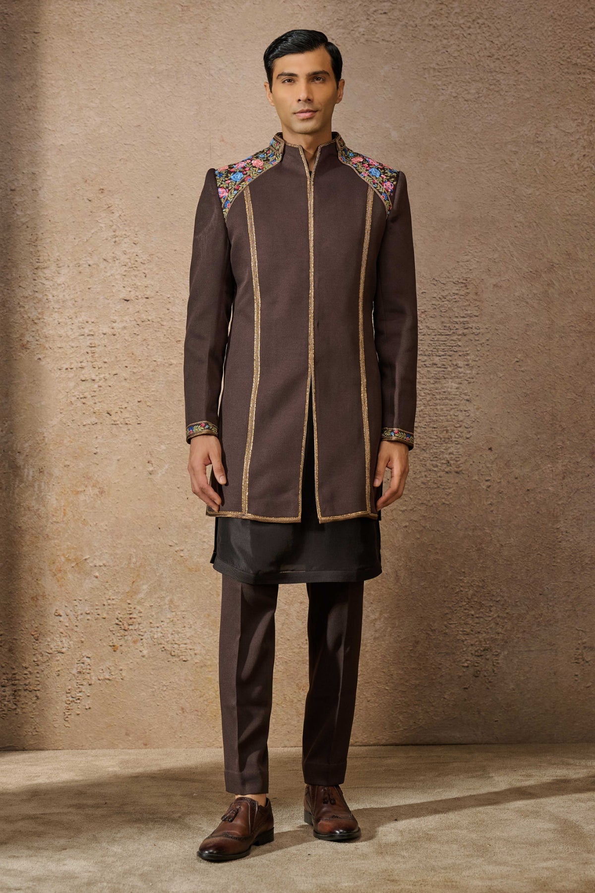 Otherworldly Indo Western Floral Sherwani