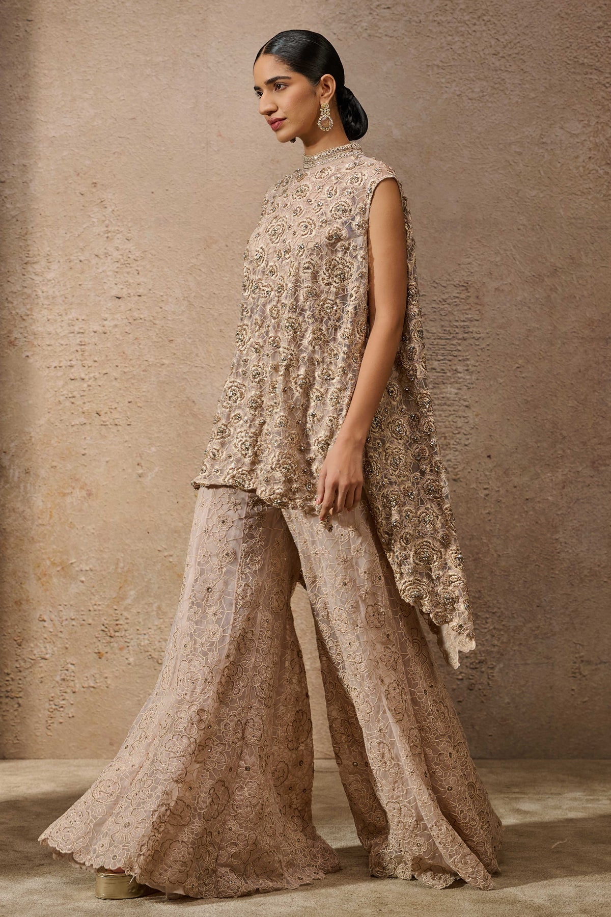 Floralâ Embroideredâ Sharara