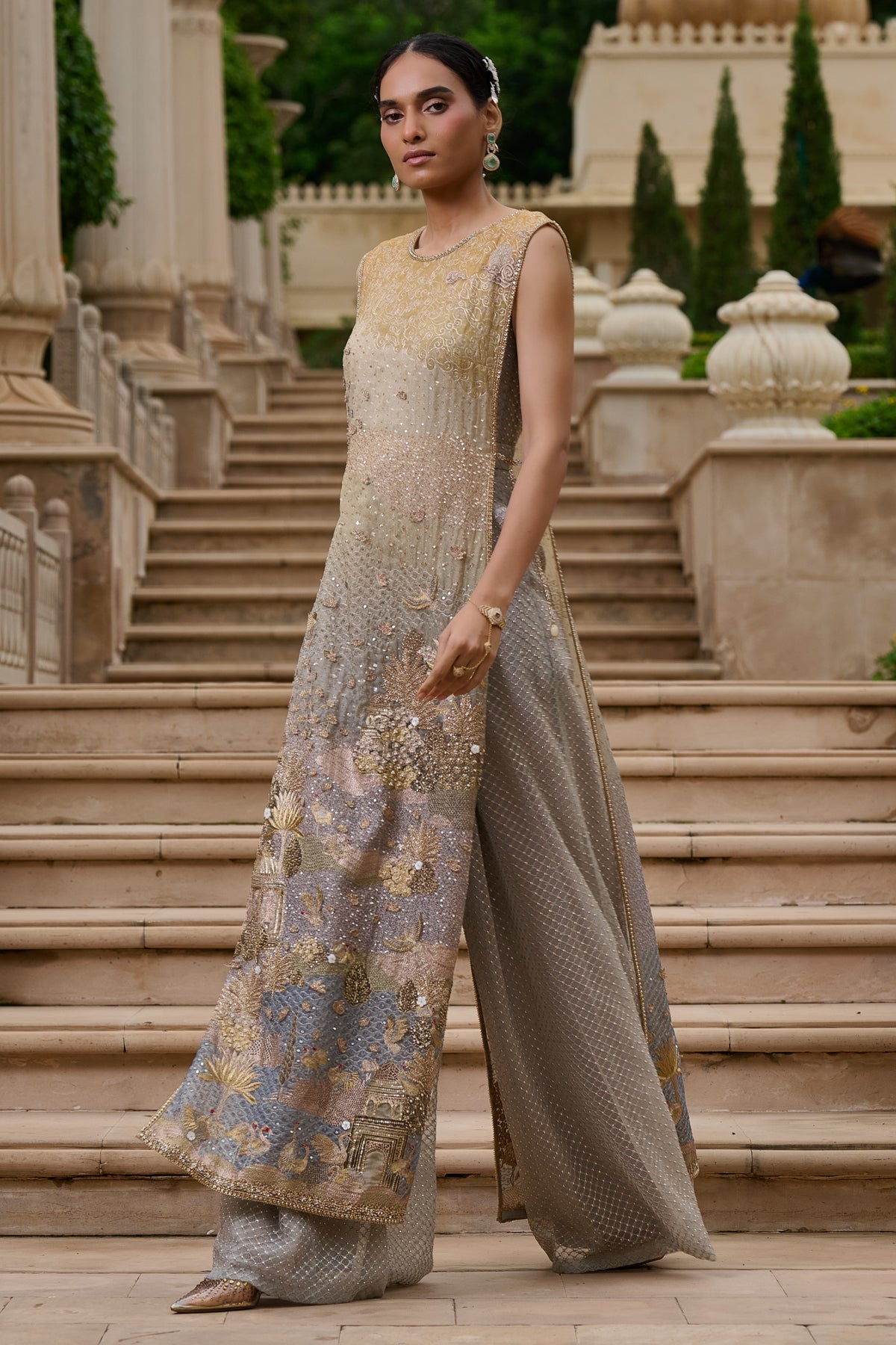 Embellished Pichwai Jumpsuit