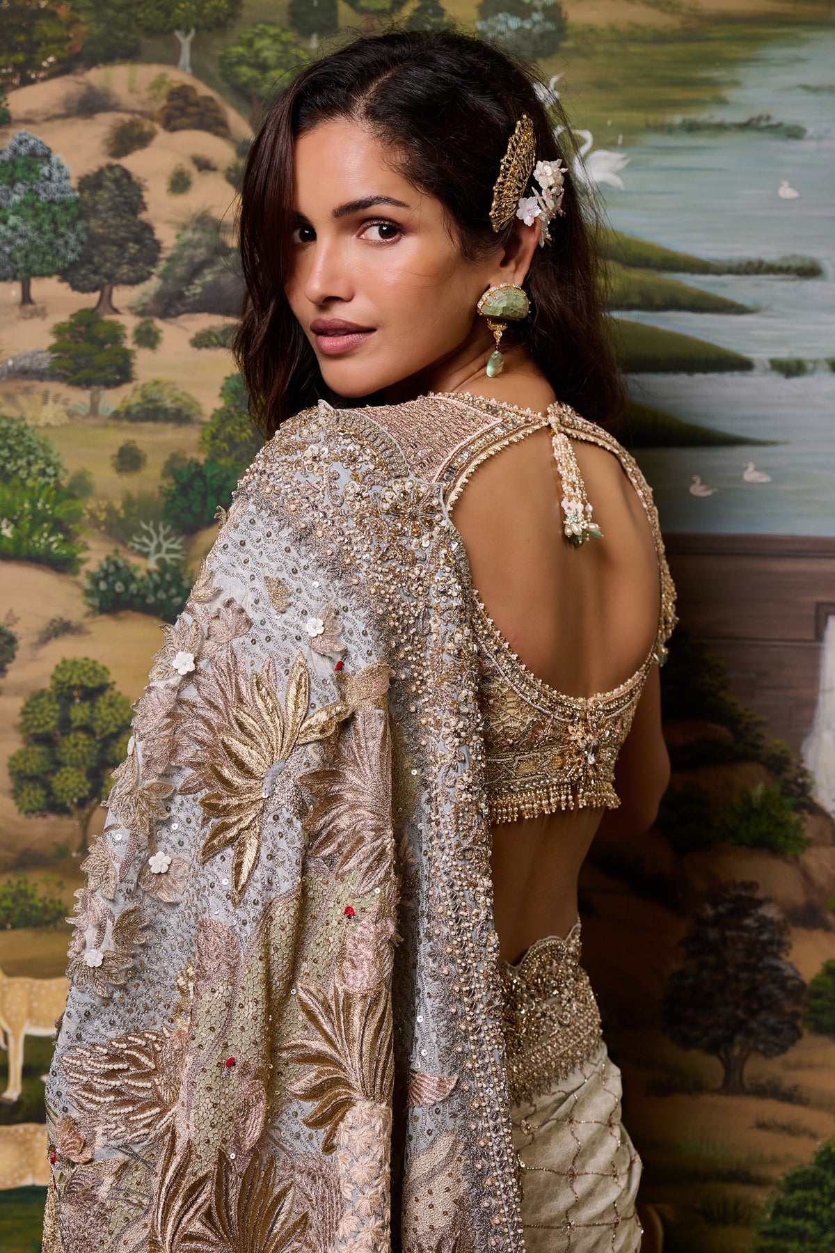 Embellished Signature Pichwai Saree