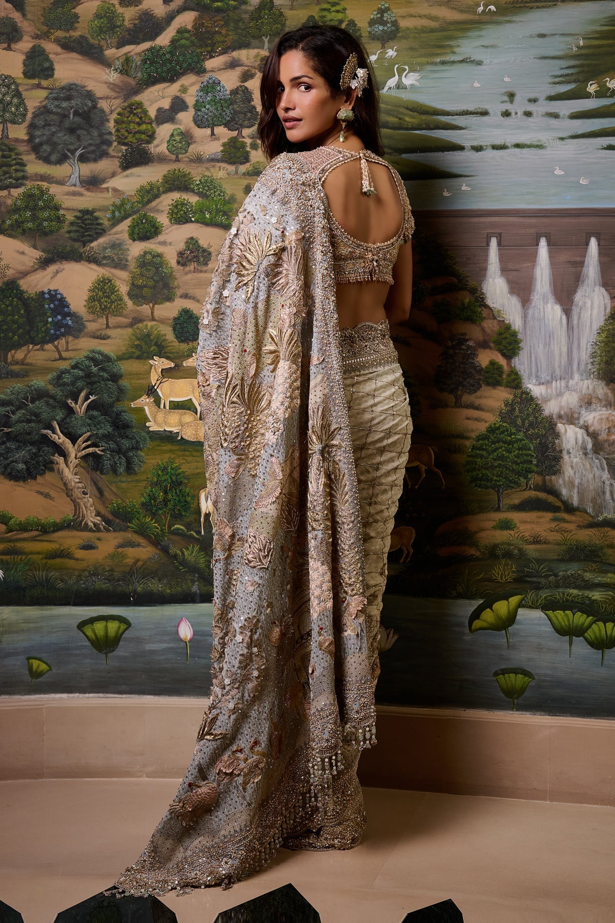 Embellished Signature Pichwai Saree