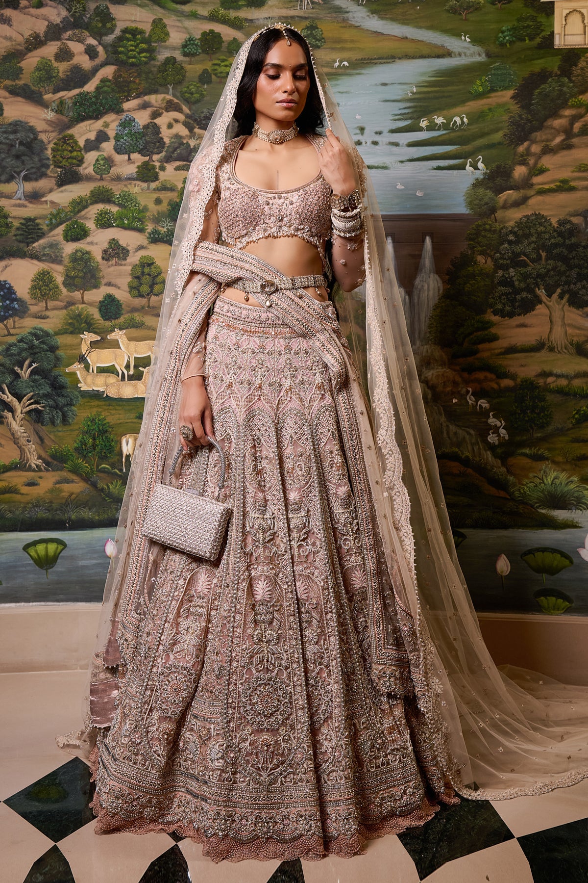 Embroidered & Embellished LEhenga