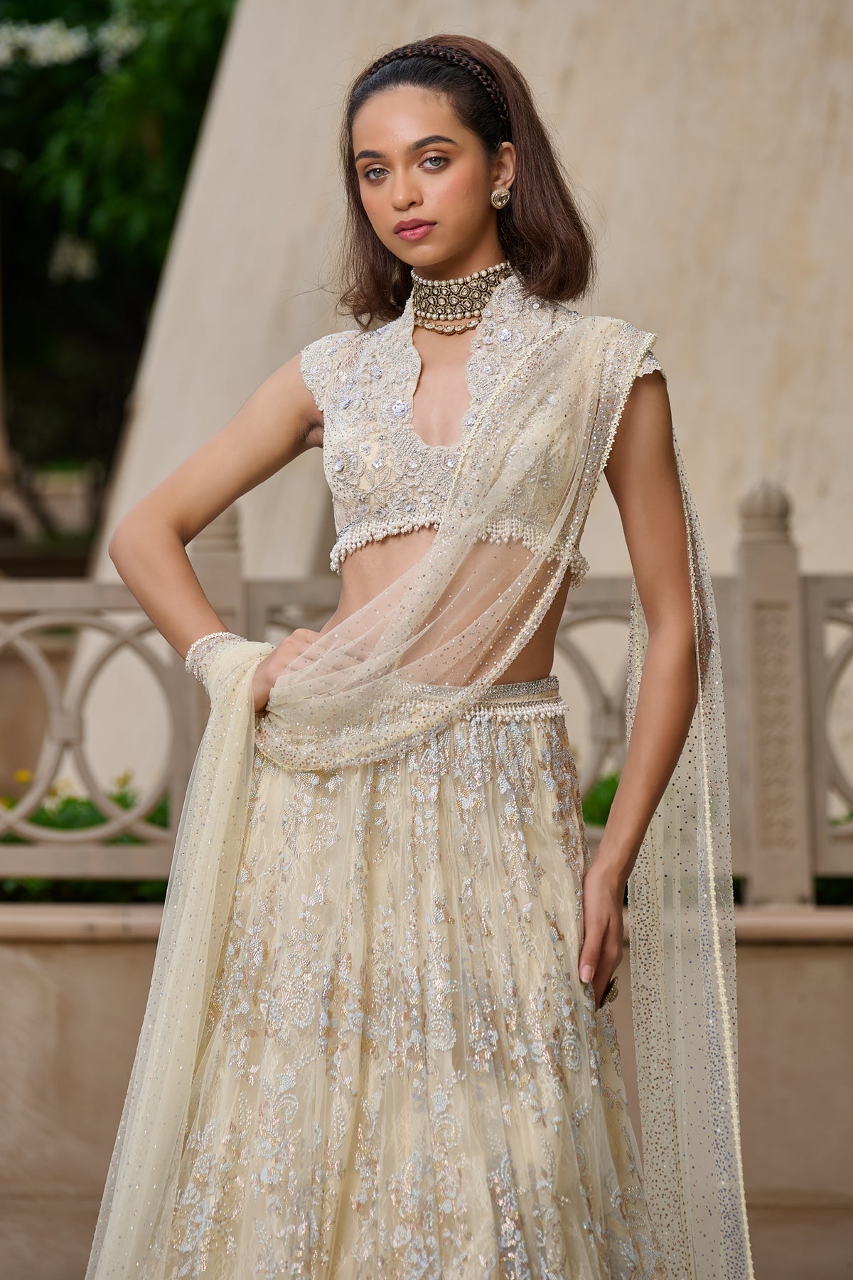 Crystal Embellished Lehenga
