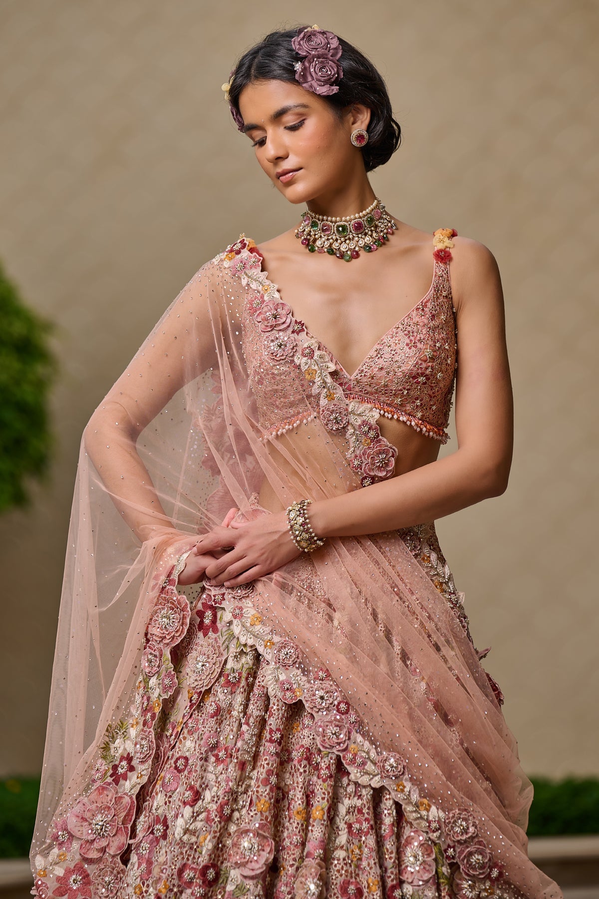 Floral Embroidered Lehenga