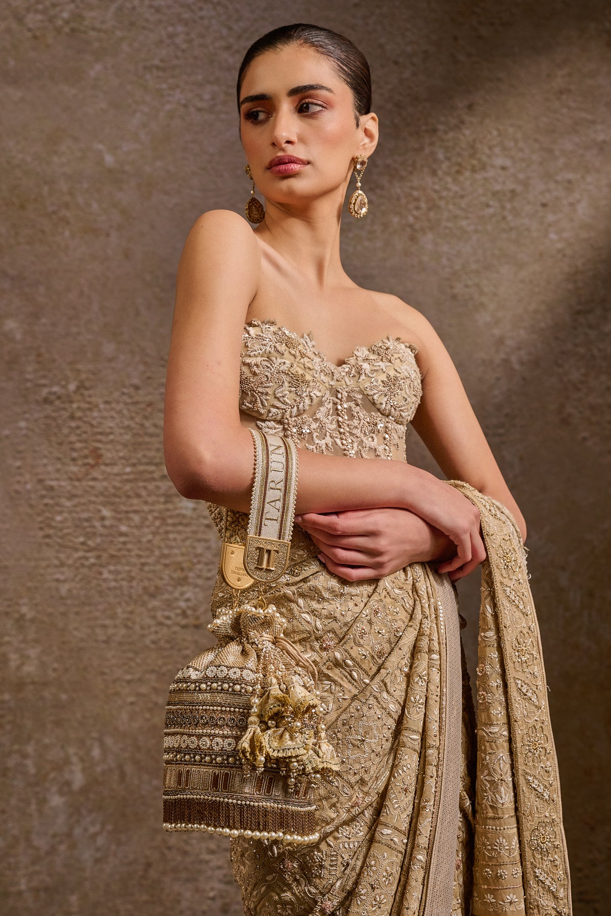 Embroidered Byzentium Potli