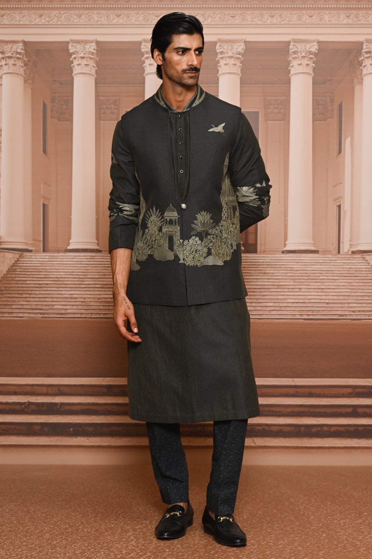 Ever Bloom Pichwai Waistcoat Set