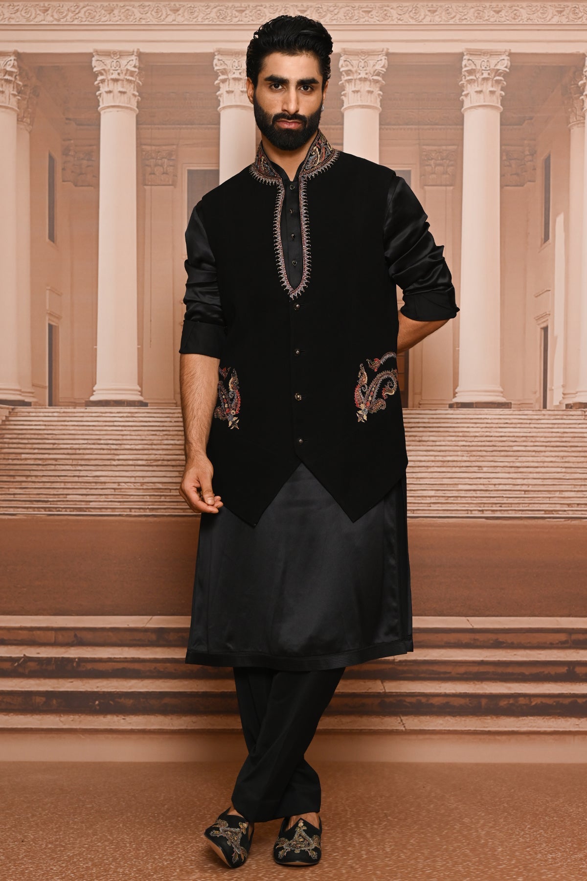 Ever Bloom Paisley Waistcoat Set