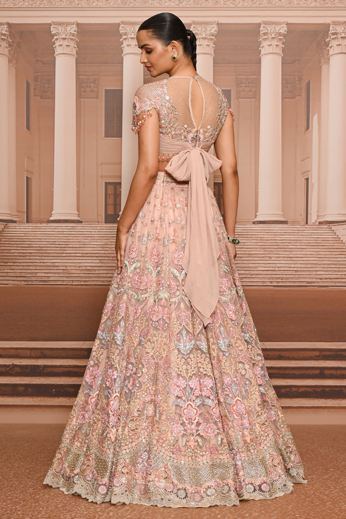 Ever Bloom Hand Embroidered Floral Lehenga