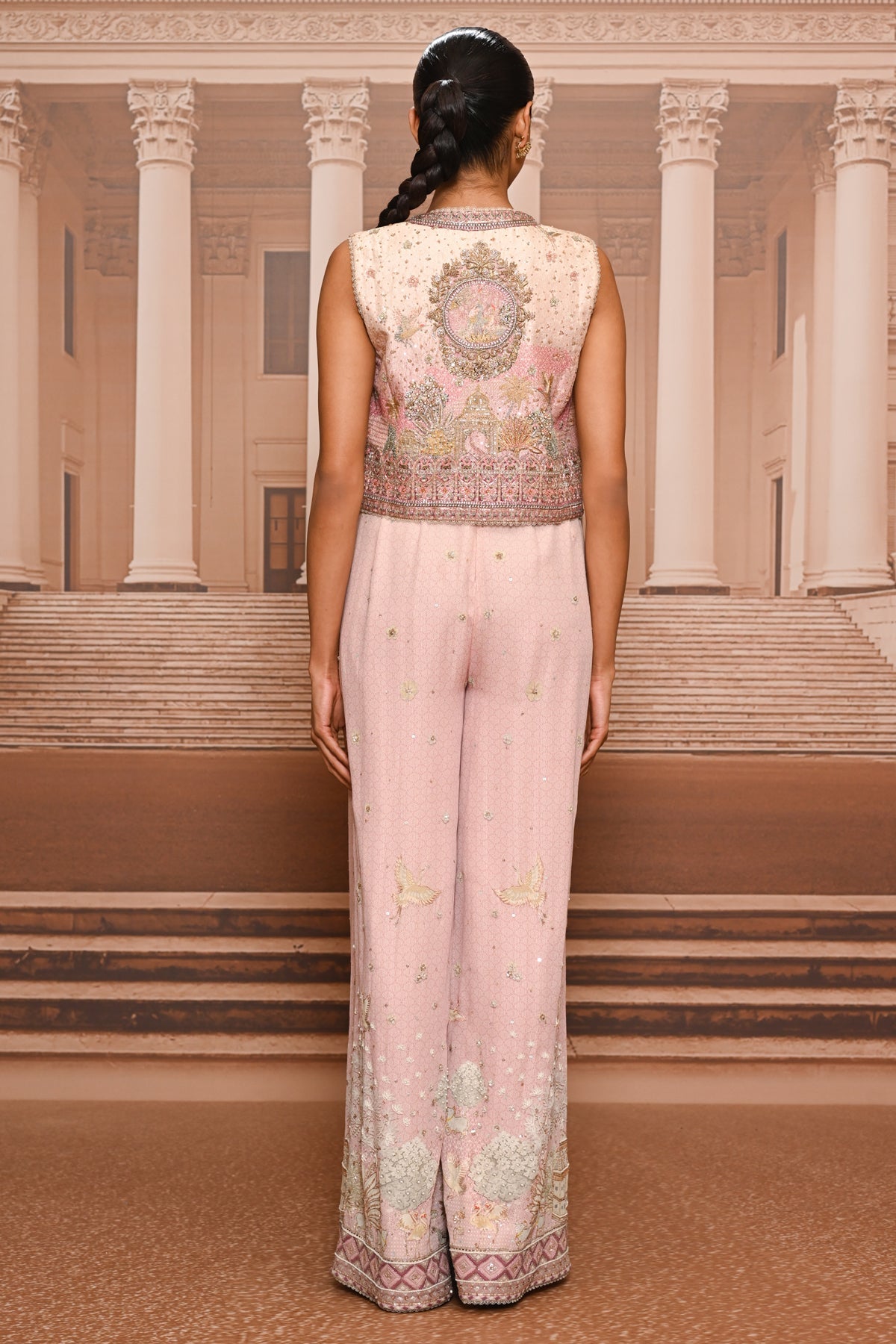 Ever Bloom Pichwai Jumpsuit & Gillet Set