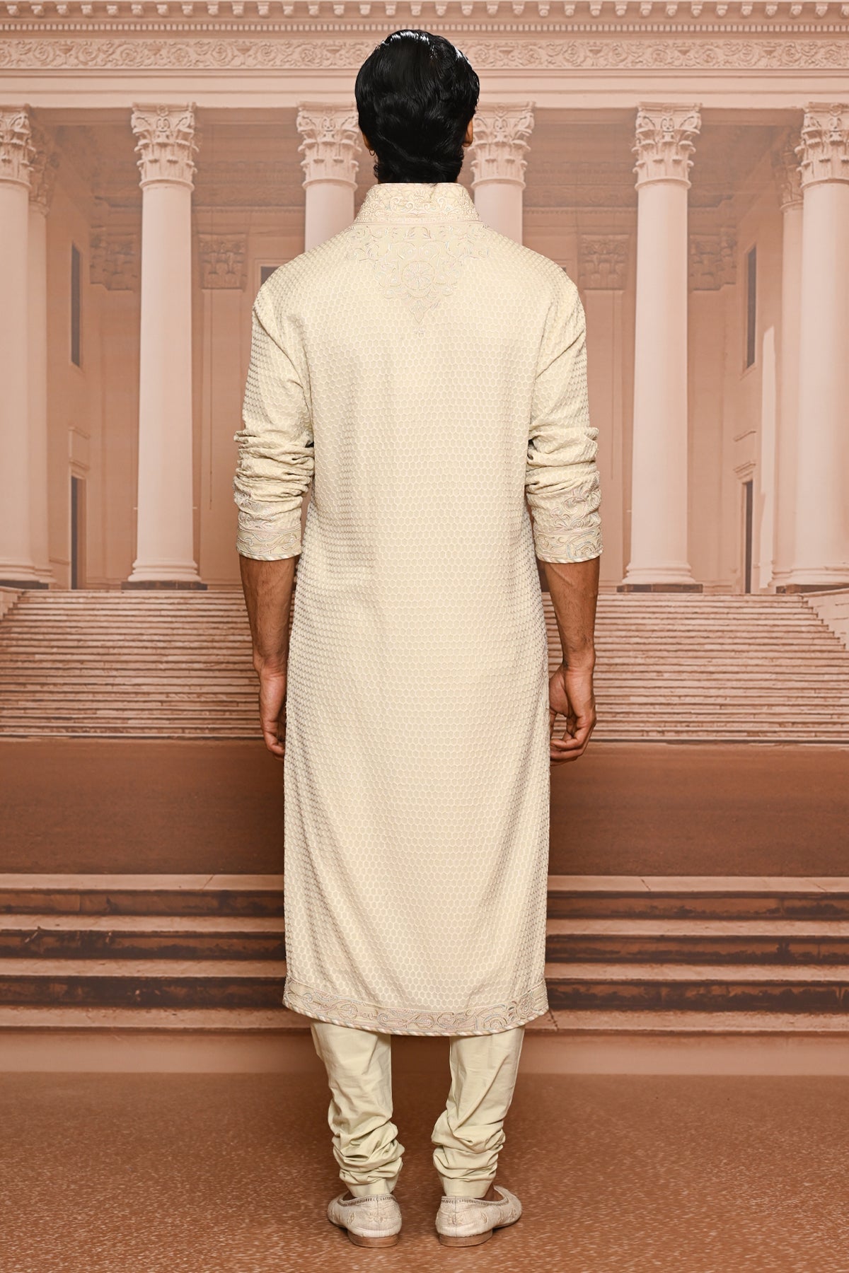 Ever Bloom Pearl-Embellished Kurta Set