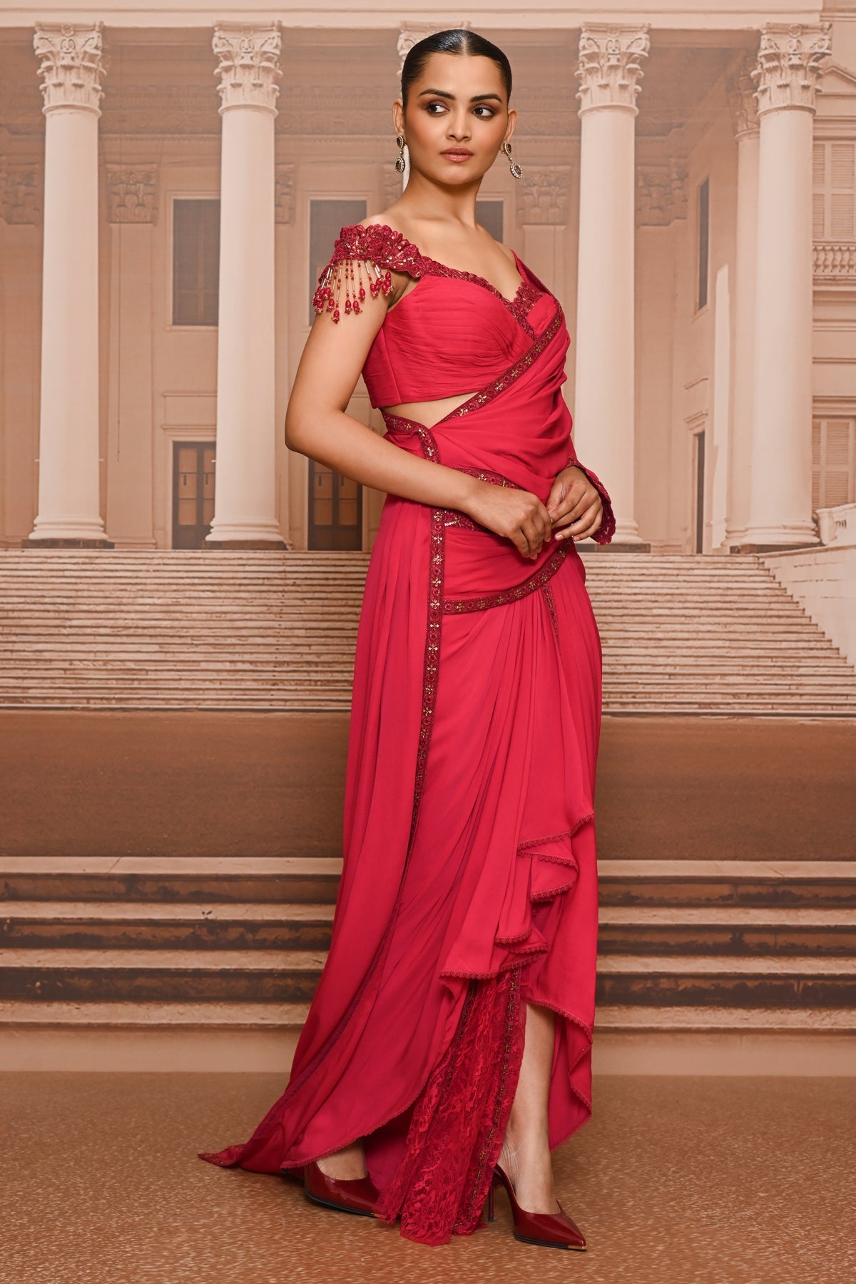 Ever Bloom Draped Concept Saree