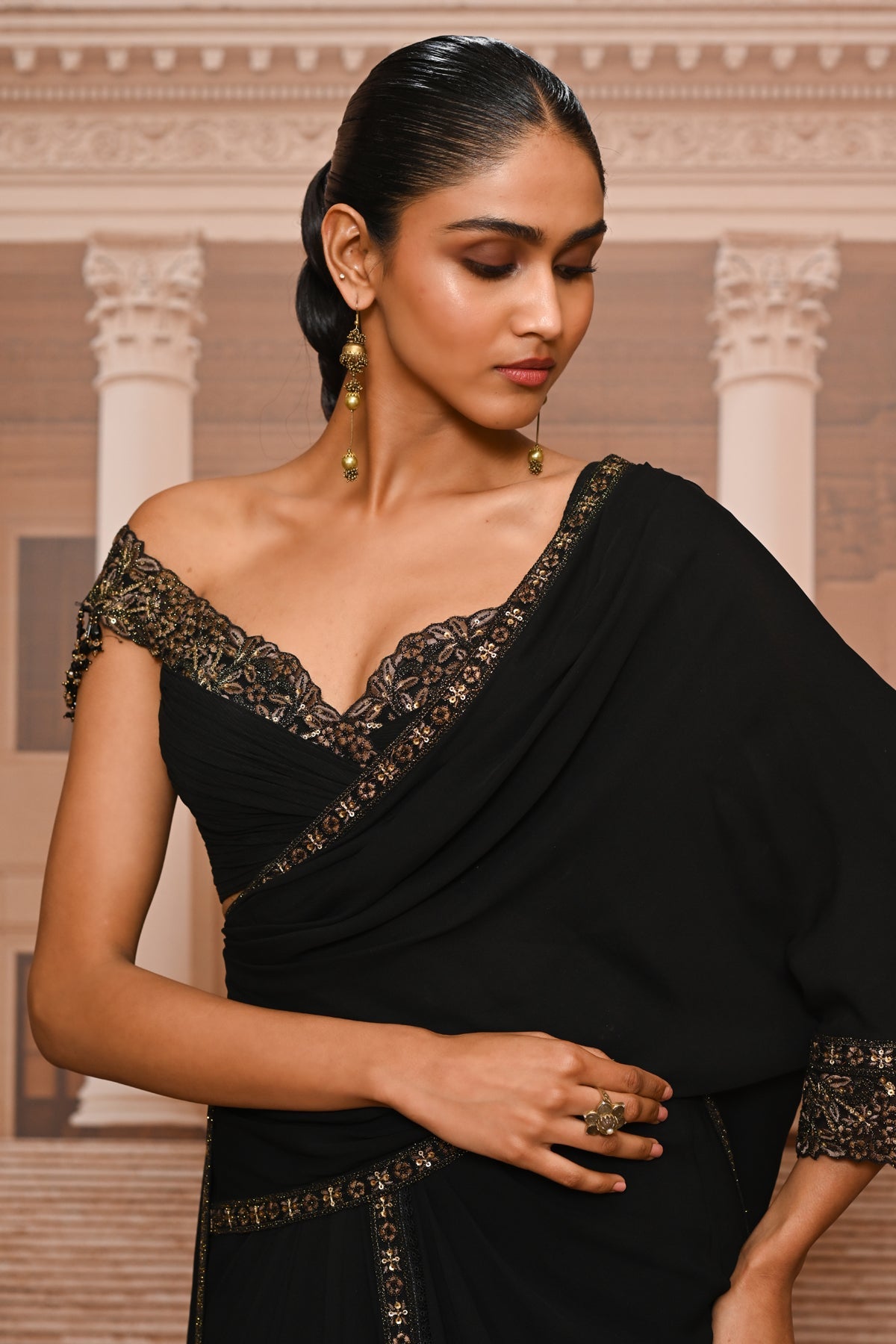 Ever Bloom Draped Concept Saree