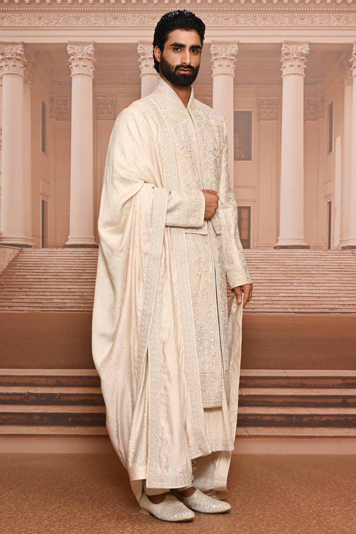 Ever Bloom Jaal Artwork Sherwani