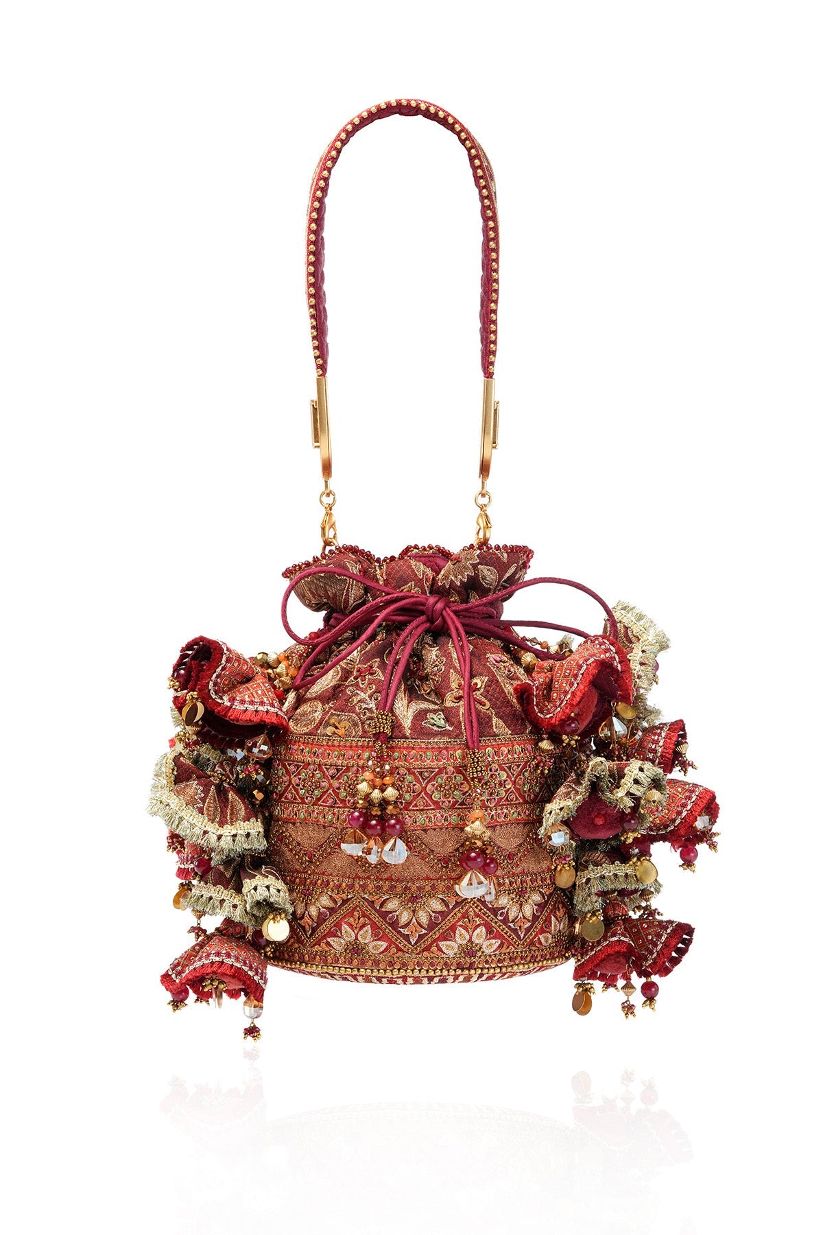 Scarlet Brocade Pottli