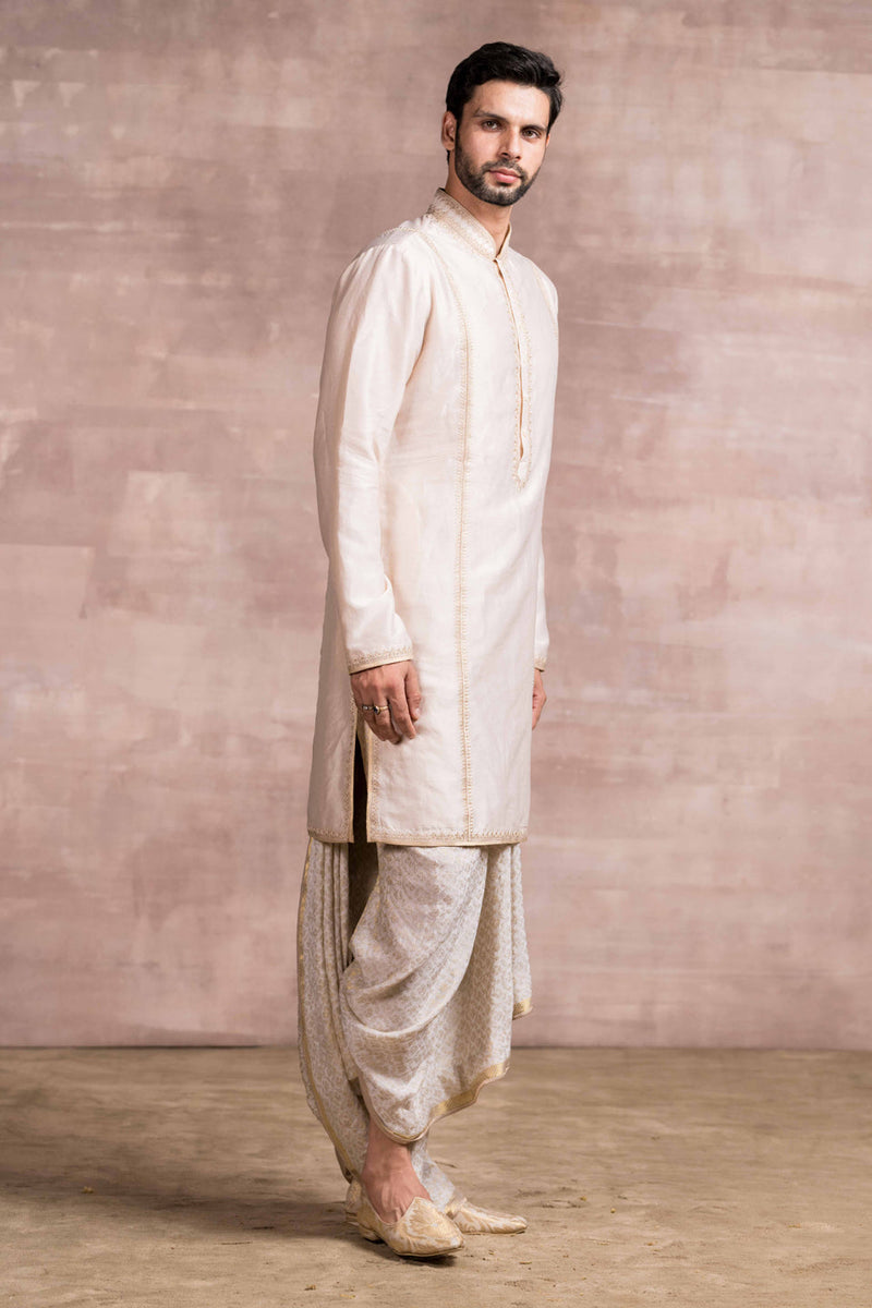 Chikankari Embroidered Chanderi Kurta