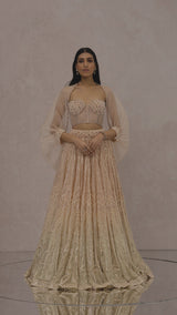 Bustier-Shirt-Lehenga