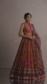 Blouse-Dupatta-Lehenga