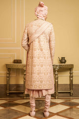 Resham Thread Embroidered Sherwani