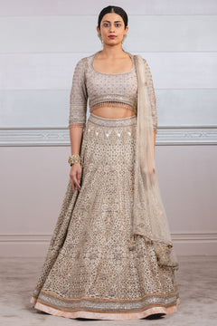 Laser Cut Lehenga Embellished