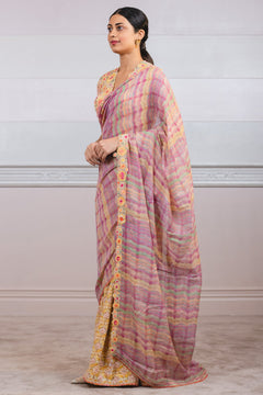 Hand Painted Georgette Saree