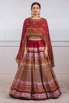 Printed Lehenga And Blouse