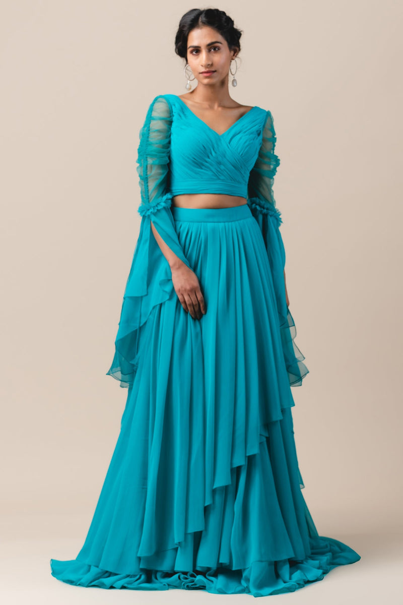 Drapped Georgette Skirt