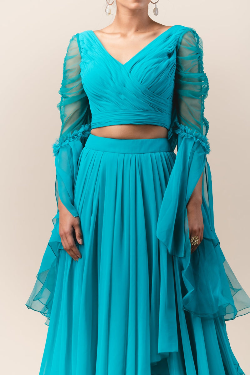 Drapped Georgette Skirt