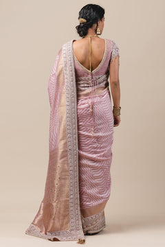 Moonga Cutwork Saree