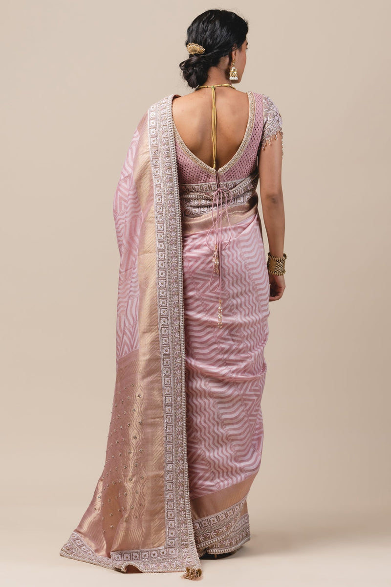 Moonga Cutwork Saree