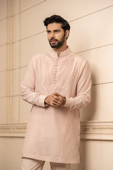 Short Kurta Paired With Matching Aligarhi Pants