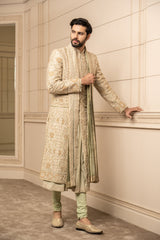 Resham Thread Embroidered Sherwani