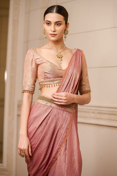 Concept saree with brocade blouse