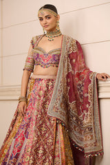 Lehenga, Blouse, and Dupatta