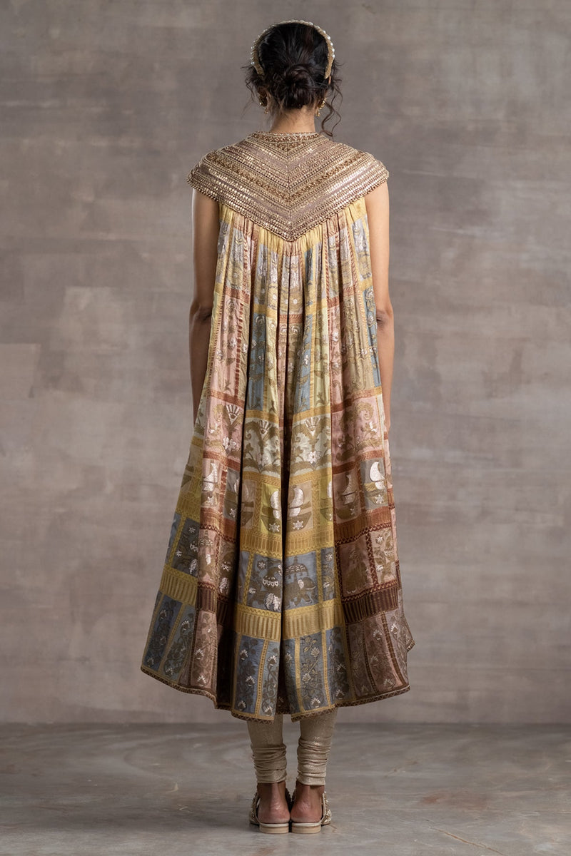 Jacquard Kurta, Churidar, And Dupatta