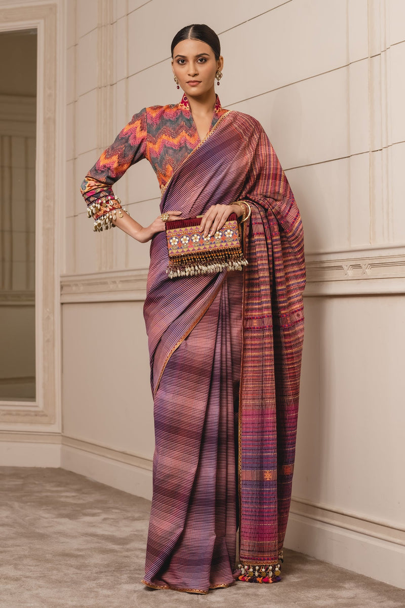 Kantha Embroidered Saree With Okay Blouse
